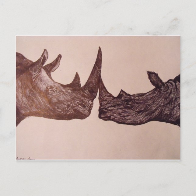 Postal Rinoceronte (Anverso)