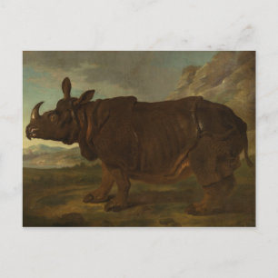 Postal Rinoceronte (Rhino) (Animal Salvaje) (por J.B. Oud