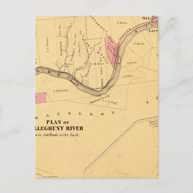 Postal Río Allegheny, PA (Anverso)
