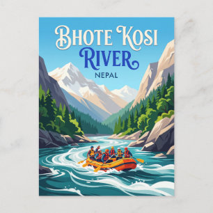 Postal Río Bhote Kosi, Nepal