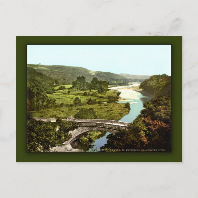 Postal Río Blackwater, Lismore. Cty Waterford, Irlanda (Anverso)