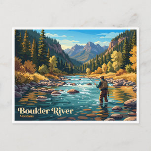 Postal Río Boulder Big Timber Montana