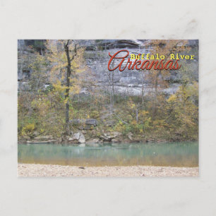 Postal Río Búfalo, Arkansas, fotografía de viaje