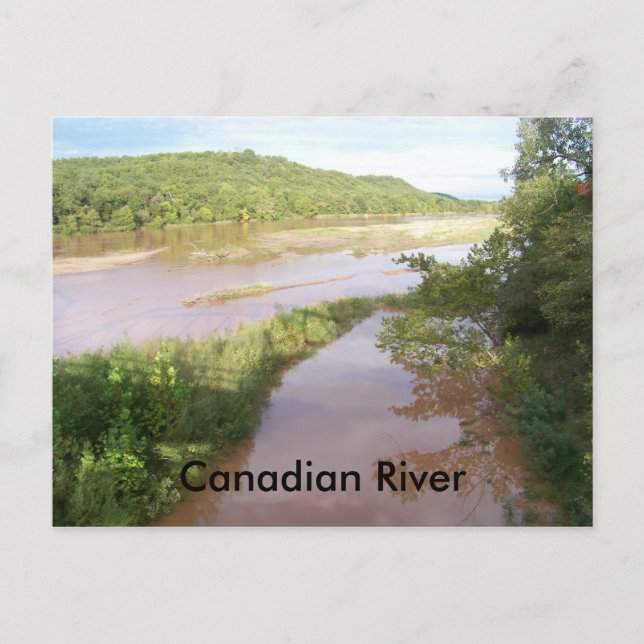 Postal Río Canadiense (Calvin Okla) (Anverso)