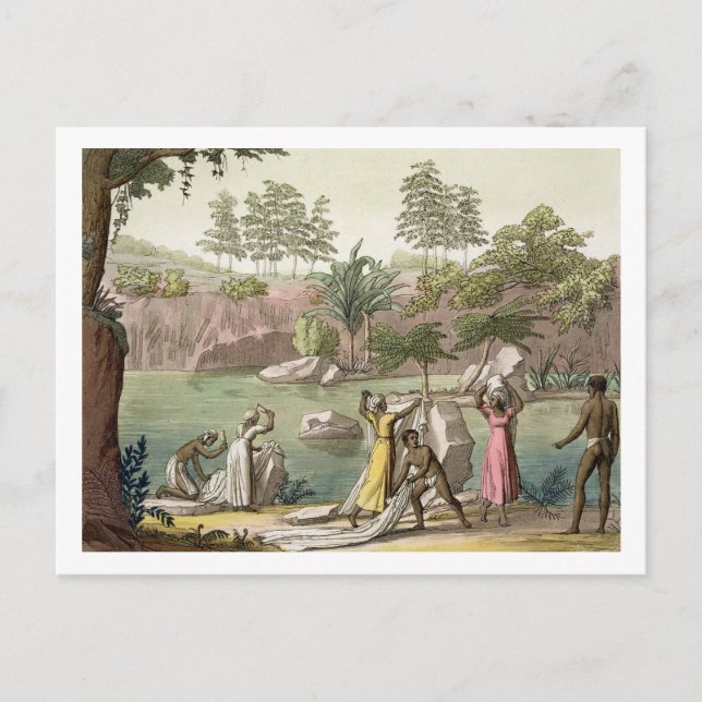 Postal Río cerca de San Benedetto, Madagascar, placa 81 d (Anverso)