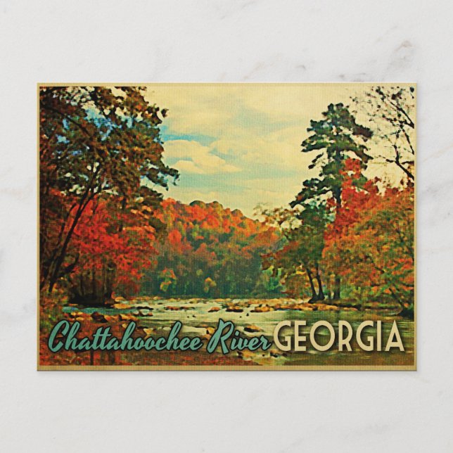 Postal Río Chattahoochee Georgia (Anverso)
