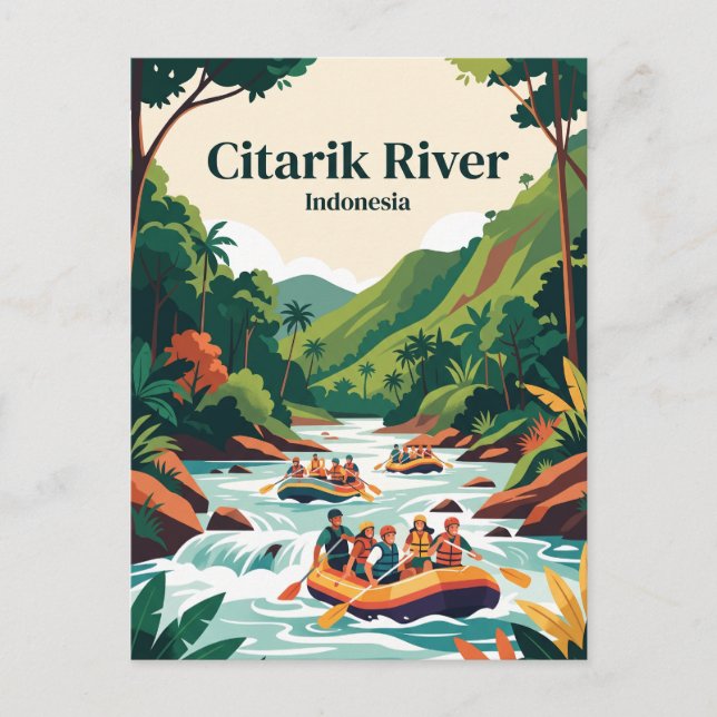 Postal Río Citarik, Sukabumi, Java, Indonesia (Anverso)