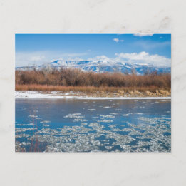 Postal Río Colorado en invierno