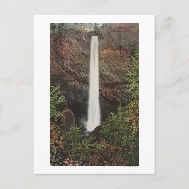 Postal Río Columbia, OR - Latourelle Falls Ver #2 (Anverso)