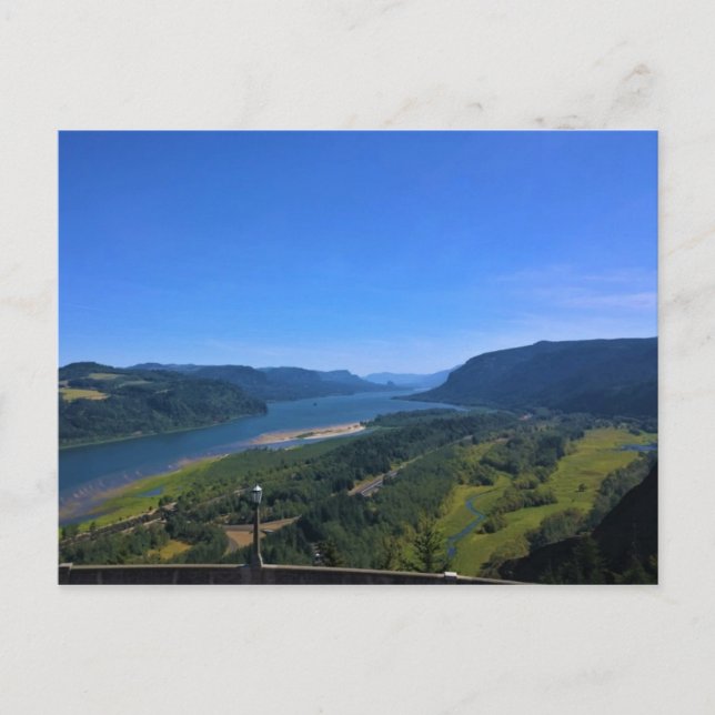 Postal Río Columbia, Oregon (Anverso)