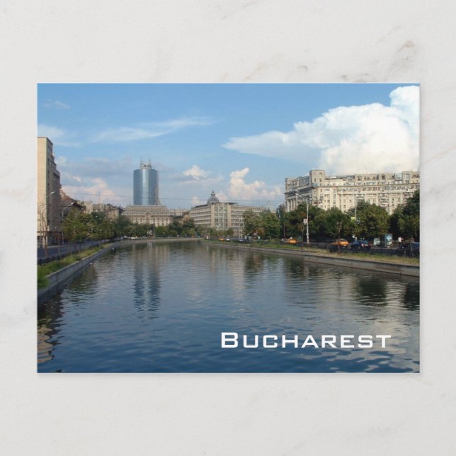 Postal Río Dambovita - Bucarest (Anverso)