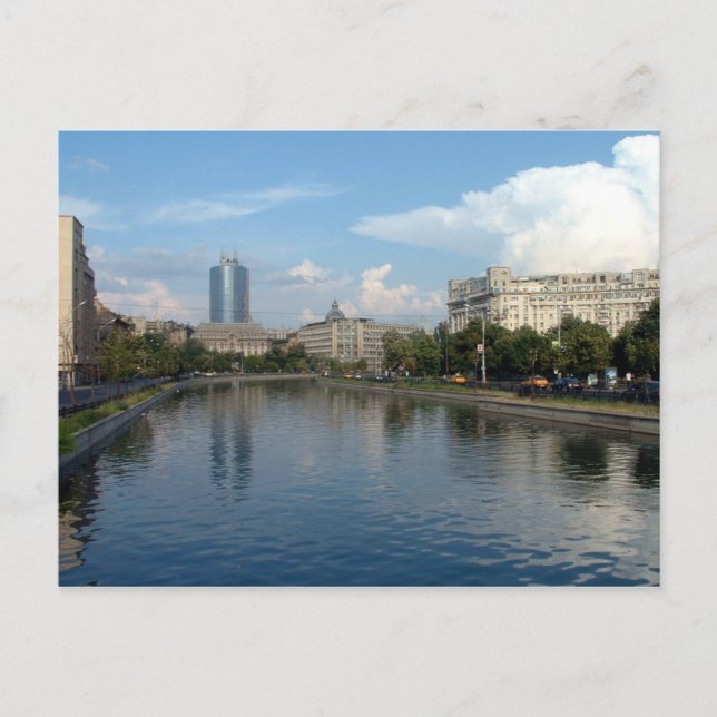 Postal Río Dambovita - Bucarest (Anverso)