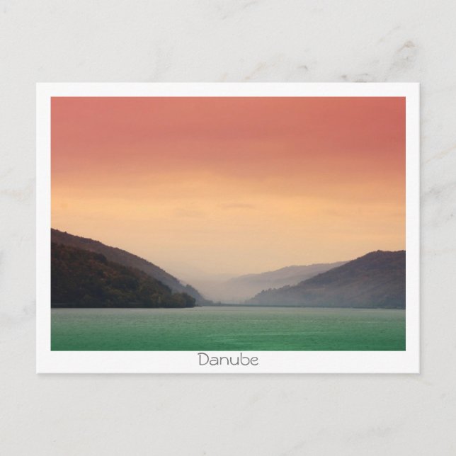 Postal Río Danubio (Anverso)