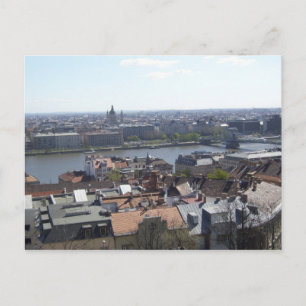 Postal Río Danubio Budapest Hungría