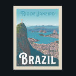 Postal Río de Janeiro, Brasil<br><div class="desc">Anderson Design Group es una firma de diseño y ilustracion galardonada en Nashville,  Tennessee. El fundador Joel Anderson dirige un equipo de artistas talentosos para crear arte poster original que se parece a las estampas publicitarias tradicionales de los años 20 a los 60.</div>