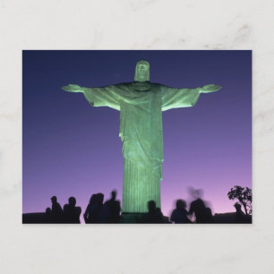 Postal Río de Janeiro, Brasil. La estatua de Cristo en