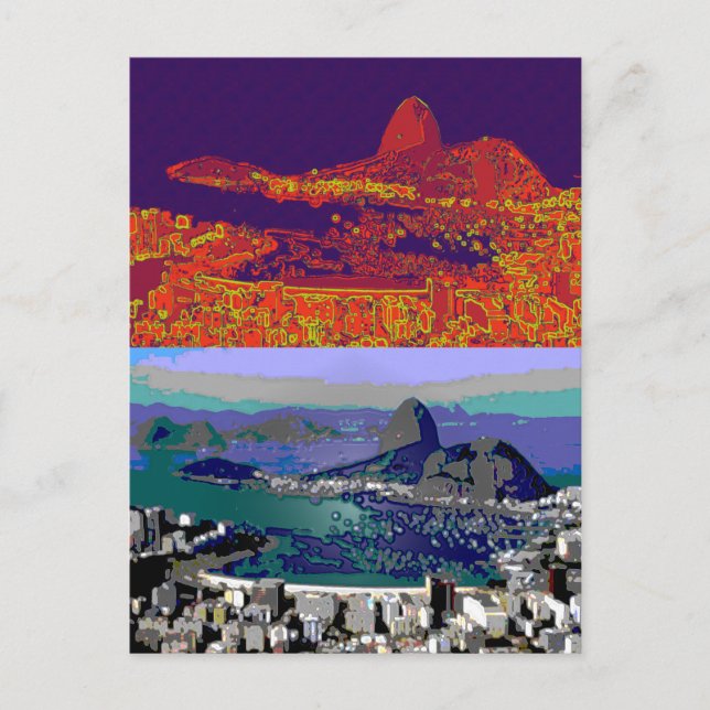 Postal Río de Janeiro Brasil Pão-de-Açúcar (Anverso)