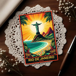 Postal Río de Janeiro Brasil Viaje Vintage