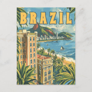 Postal Río de Janeiro, Brasil Viajes de época
