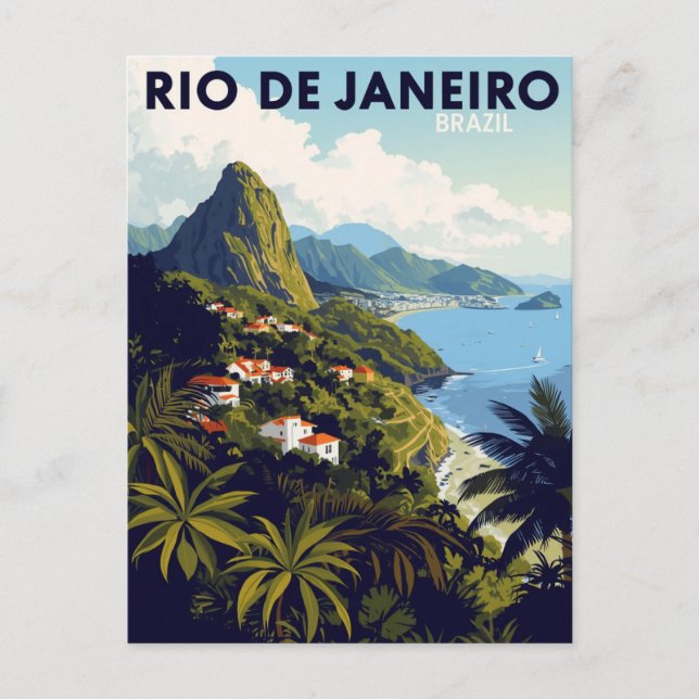 Postal Rio de Janeiro Brazil Tropical Mountain (Anverso)