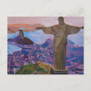 Postal Río de Janeiro con Cristo Redentor
