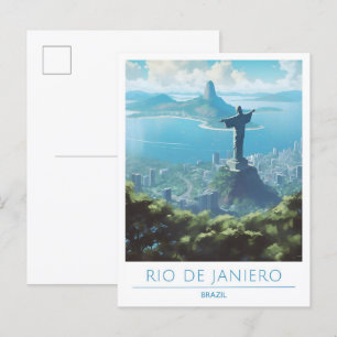 Postal Río de Janeiro Viajes de arte Brasil Viajes de art