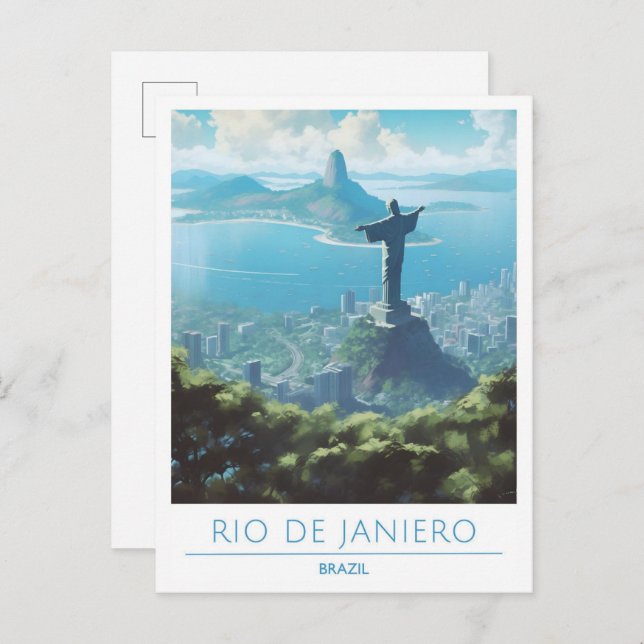 Postal Río de Janeiro Viajes de arte Brasil Viajes de art (Anverso / Reverso)