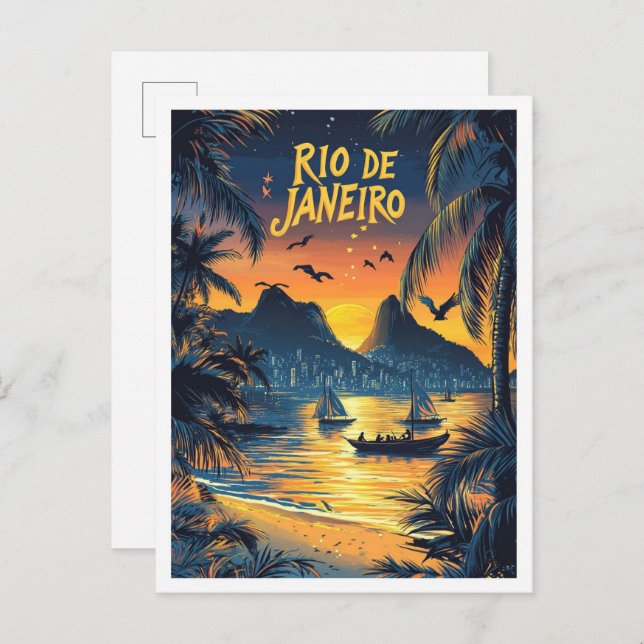Postal Río de Janeiro Viajes de arte Brasil Viajes de art (Anverso / Reverso)