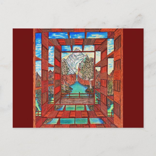 Postal Río de la Línea de Sanación (Anverso)