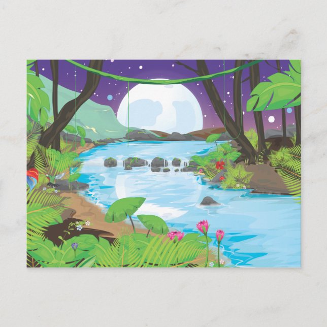 Postal Río de la selva (Anverso)