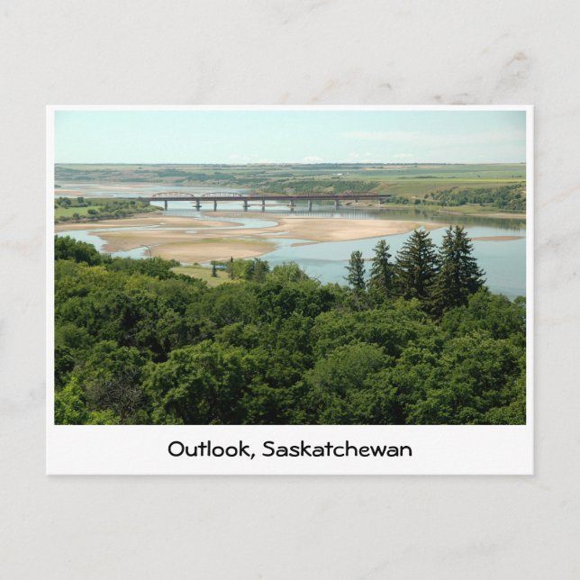 Postal Río del sur de Saskatchewan (Anverso)