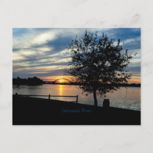 Postal Río Delaware, fotografía panorámica,