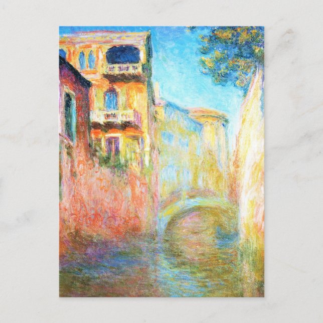 Postal Rio della Salute Claude Monet (Anverso)