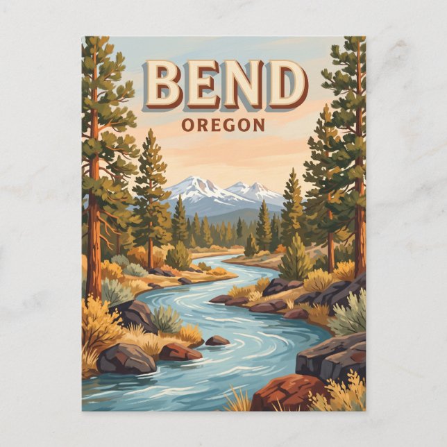 Postal Río Deschutes en Bend Oregon (Anverso)