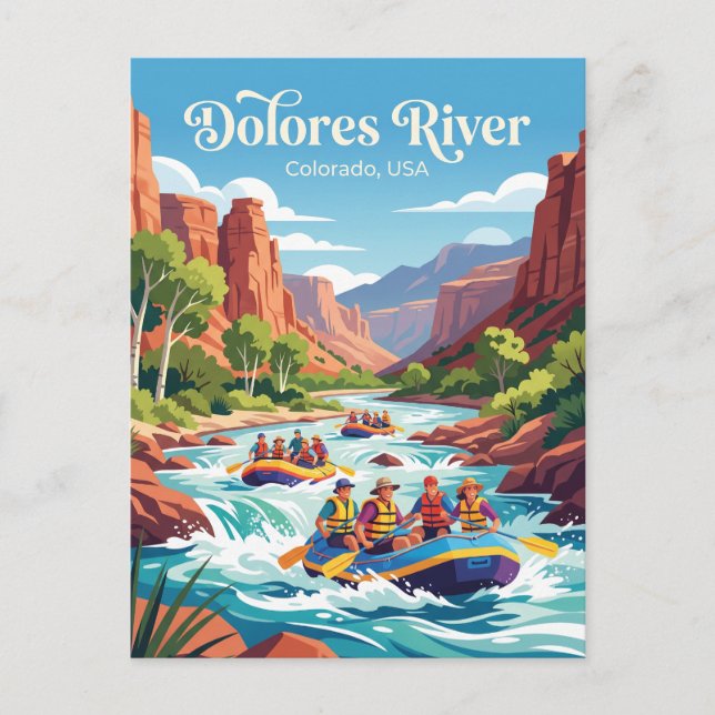 Postal Río Dolores Colorado, EE. UU. (Anverso)