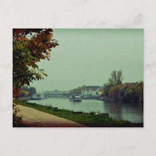 Postal Río Donau de Regensburg, Alemania