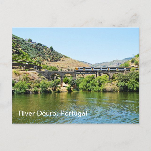 Postal Río Douro, Portugal (Anverso)