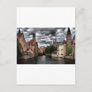 Postal Río en la ciudad de Brujas, Bélgica