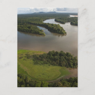 Postal Río Essequibo, río más largo de Guyana, y