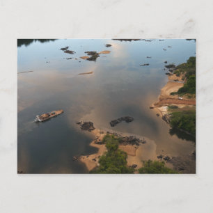 Postal Río Essequibo, río más largo de Guyana, y 2
