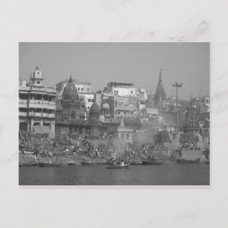 Postal Río Ganges B&W