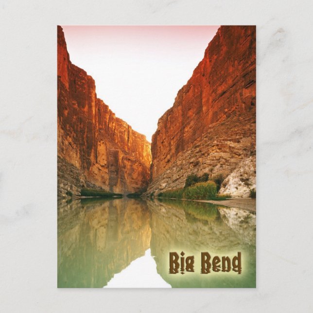Postal Río Grande, Big Bend NP, Texas (Anverso)