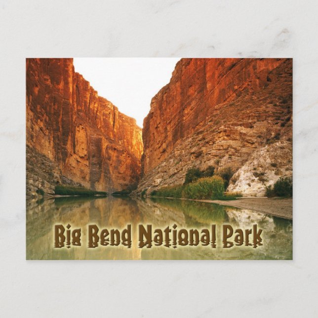 Postal Río Grande, Big Bend NP, Texas (Anverso)