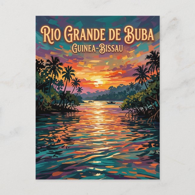 Postal Río Grande de Buba Guinea-Bissau (Anverso)