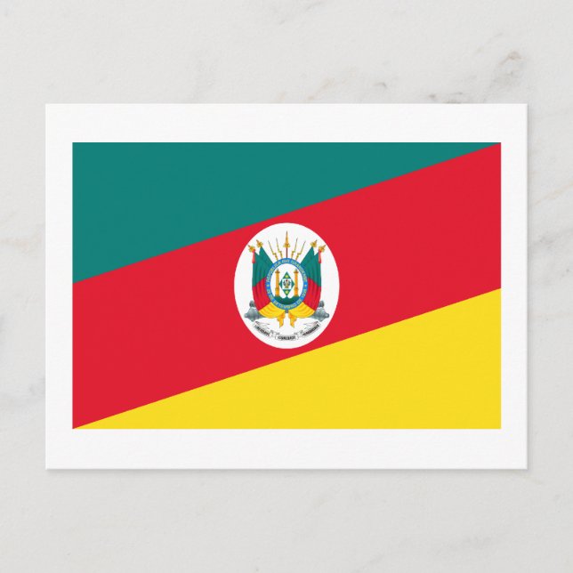Postal Río Grande del Sur, Bandera de Brasil (Anverso)