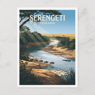 Postal Río Grumeti Seronera Tanzania Regalo