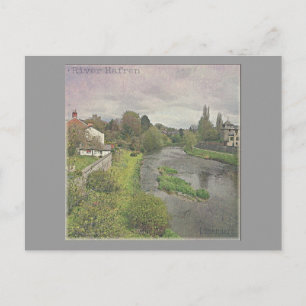 Postal Río Hafren en Newtown, Powys