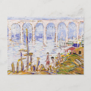 Postal Río Harlem, puente alto   George Luks