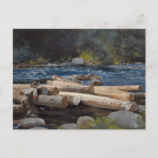 Postal Río Hudson (Anverso)