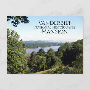 Postal Río Hudson de la Mansión Vanderbilt, Hyde Par, NY